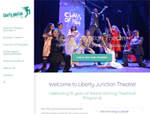 Tablet Screenshot of libertyjunctiontheatre.com